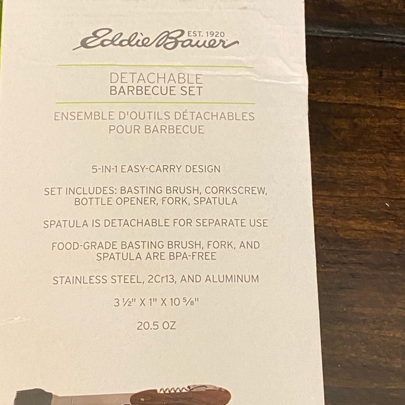 Eddie Bauer detachable barbecue set - Picture 8 of 10